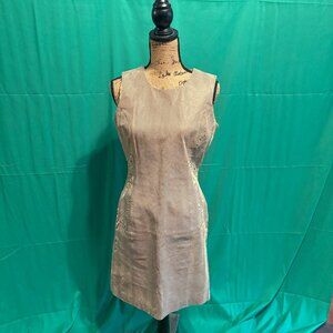 Vintage 90's Newport News Suede Sleeveless Dress SZ:10